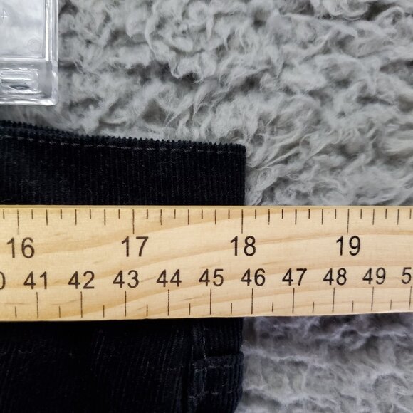 Old Navy Jeans Womens 14 Black Corduroy Stretch Flare - Picture 4 of 9